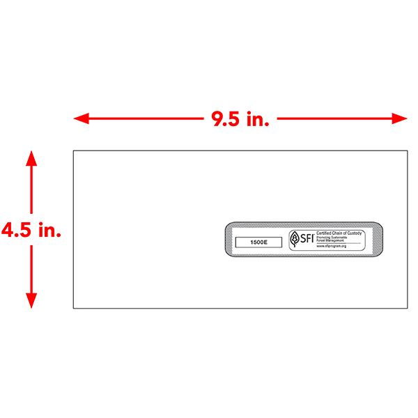 CMS-1500 Envelope, #10, Self-Seal ( Pack of 500 ) - Image 3
